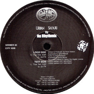 Nu Rhythmix : Urban Safari (12")