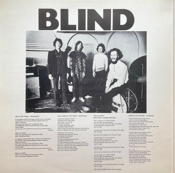 Blind Faith (2) : Blind Faith (LP, Album, RP, Rai)