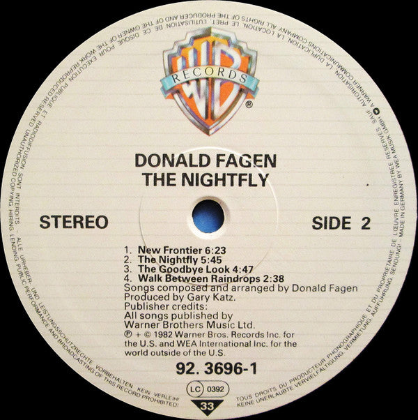 Donald Fagen : The Nightfly (LP, Album)