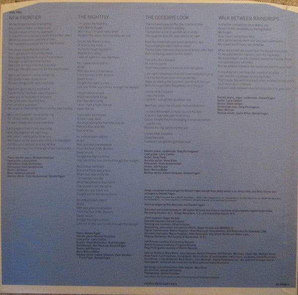 Donald Fagen : The Nightfly (LP, Album)