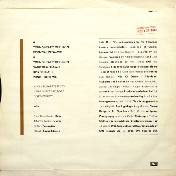 U-BahnX : Young Hearts Of Europe (12")