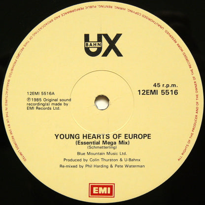 U-BahnX : Young Hearts Of Europe (12")
