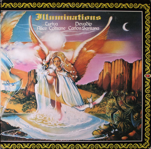 Carlos Santana - Alice Coltrane : Illuminations (LP, Album, RE)