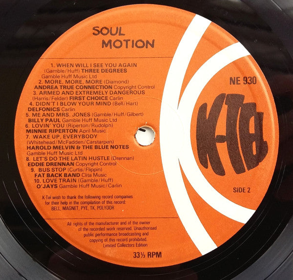 Various : Soul Motion (LP, Album, Comp)