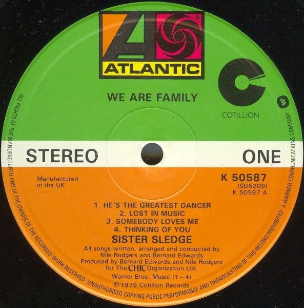 Sister Sledge : We Are Family (LP, Album, PRS)