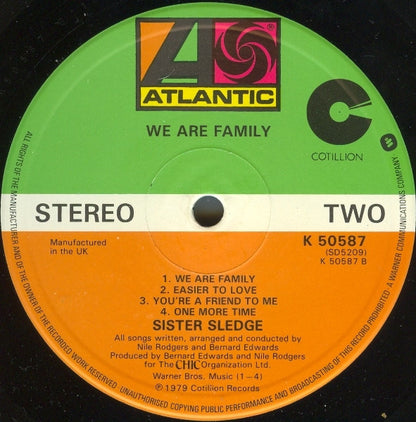 Sister Sledge : We Are Family (LP, Album, PRS)