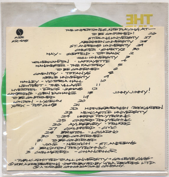 The Undertones : Jimmy Jimmy (7", Ltd, Gre)