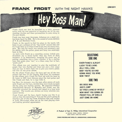 Frank Frost With The Night Hawks* : Hey Boss Man! (LP, Album, RE)