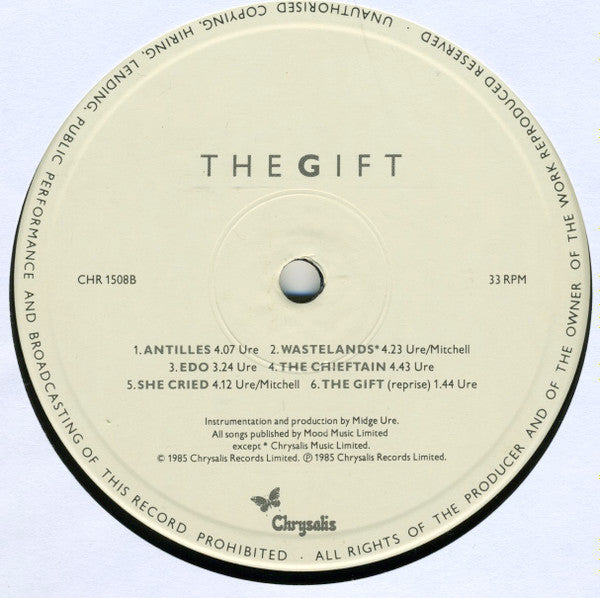 Midge Ure : The Gift (LP, Album, Tex)