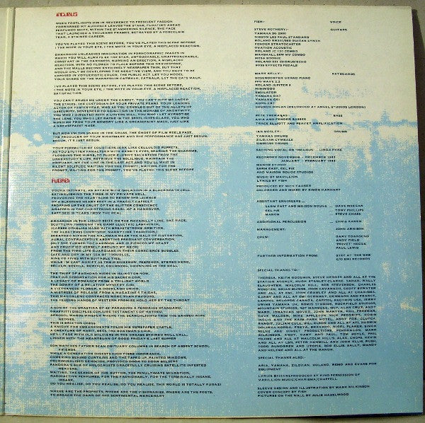 Marillion : Fugazi (LP, Album, Gat)