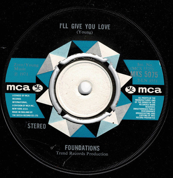 Foundations* : Stoney Ground (7", Single)