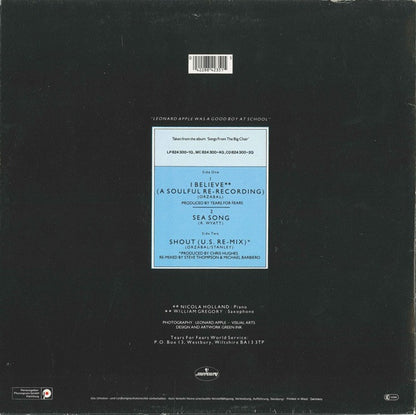 Tears For Fears : I Believe (A Soulful Re-Recording) (12", Maxi)