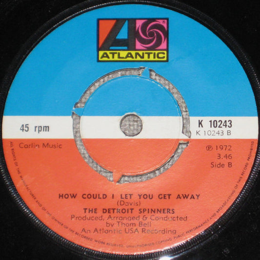 Spinners : I'll Be Around / How Could I Let You Get Away (7", Single, 4 p)