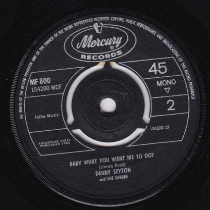 Denny Seyton And The Sabres* : Tricky Dicky (7", Single, Mono)