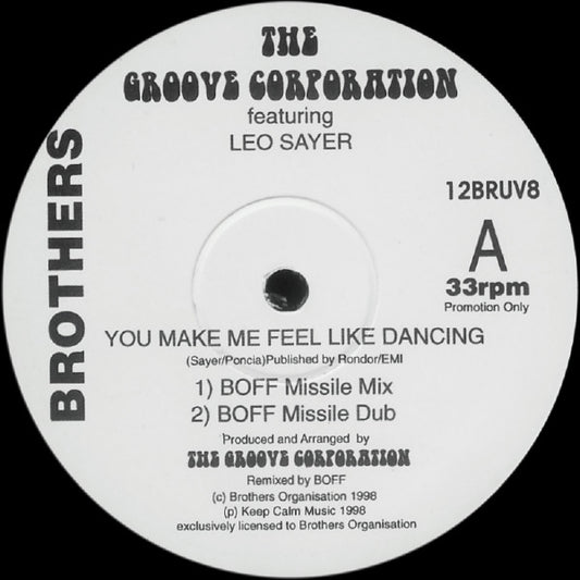 The Groove Generation : You Make Me Feel Like Dancing (12", Promo)