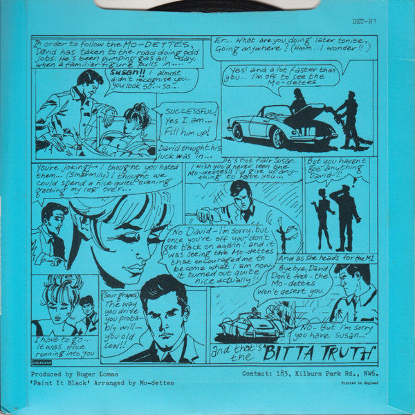 Mo-Dettes : Paint It Black (7", Single)