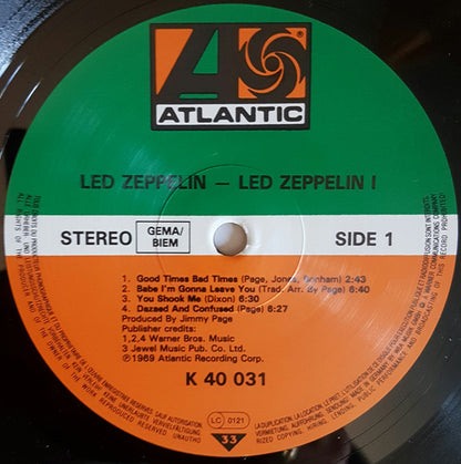 Led Zeppelin : Led Zeppelin (LP, Album, RE)