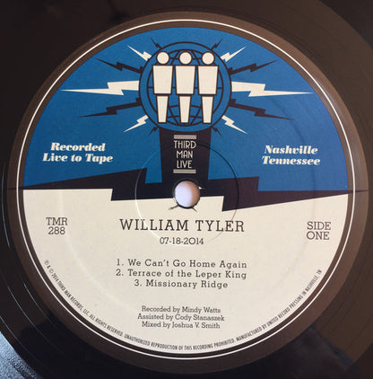 William Tyler : Live At Third Man Records (LP, Album)