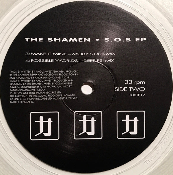 The Shamen : Show Of Strength EP (12", EP, Ltd, Cle)