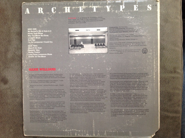 Hank Williams : Archetypes  (LP, Comp, Club)