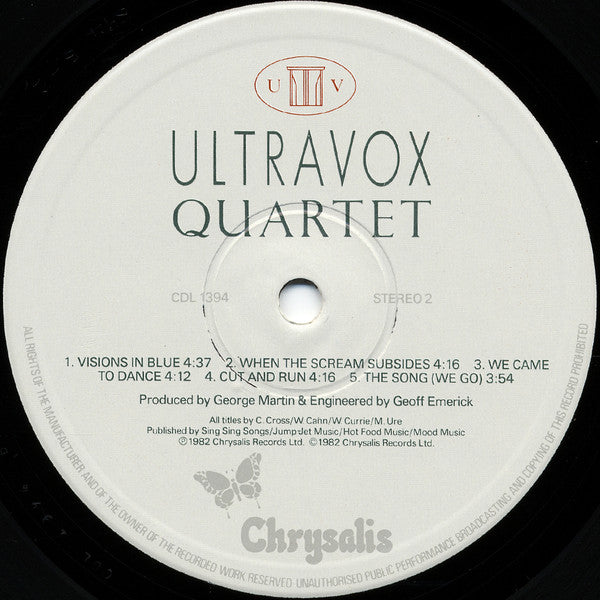 Ultravox : Quartet (LP, Album)