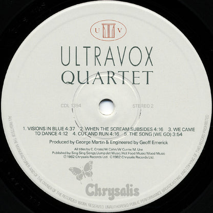 Ultravox : Quartet (LP, Album)