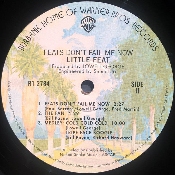 Little Feat : Feats Don't Fail Me Now (LP, Album, RE, 180)