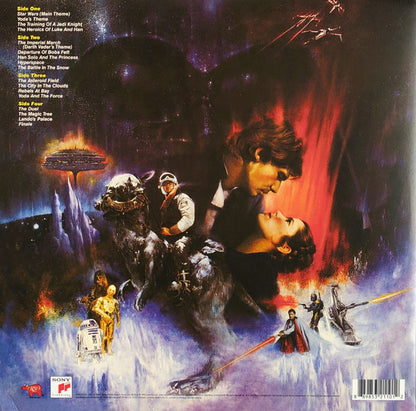 John Williams (4), The London Symphony Orchestra* : Star Wars / The Empire Strikes Back / The Original Soundtrack From The Motion Picture (2xLP, Album, Ltd, RE, Gol)