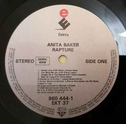 Anita Baker : Rapture (LP, Album)