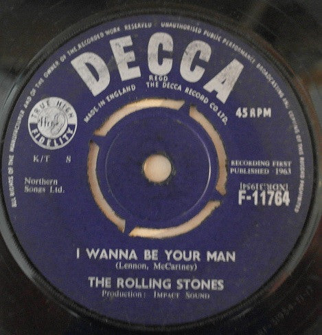The Rolling Stones : I Wanna Be Your Man  (7", Single)