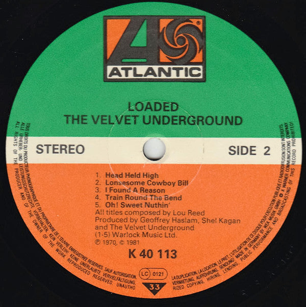 The Velvet Underground : Loaded (LP, Album, RE)