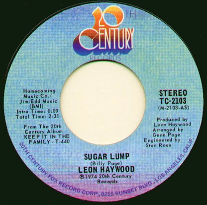 Leon Haywood : Sugar Lump / That Sweet Woman Of Mine (7")