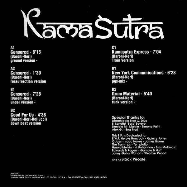 Kamasutra : Censored (2x12", Gat)