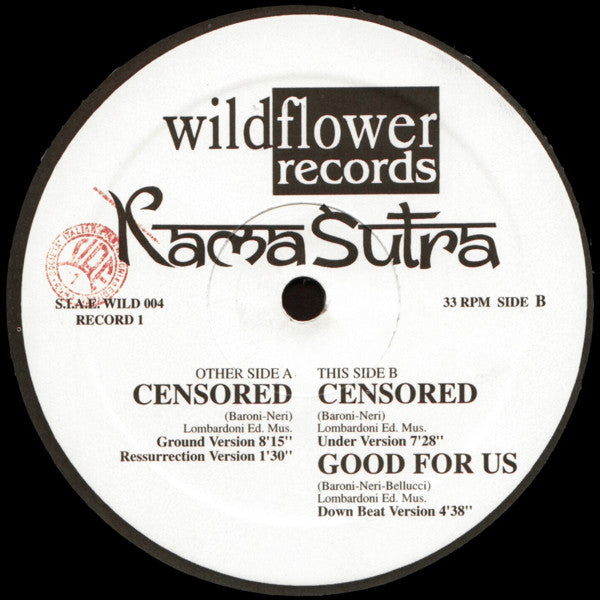 Kamasutra : Censored (2x12", Gat)