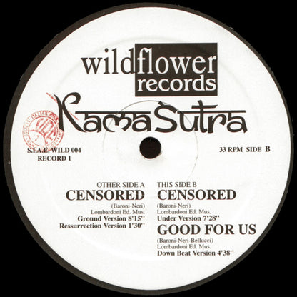 Kamasutra : Censored (2x12", Gat)