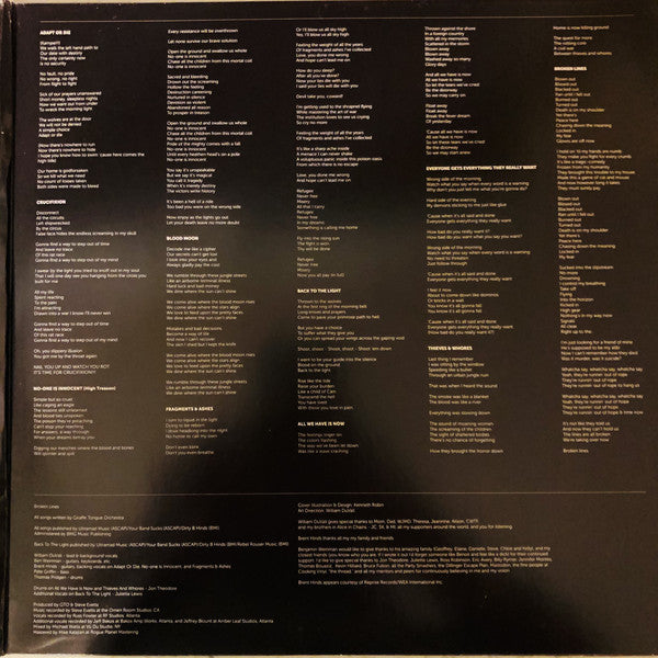 Giraffe Tongue Orchestra : Broken Lines (LP, Album)