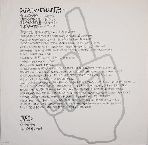 Big Audio Dynamite II : The Globe (LP, Album)