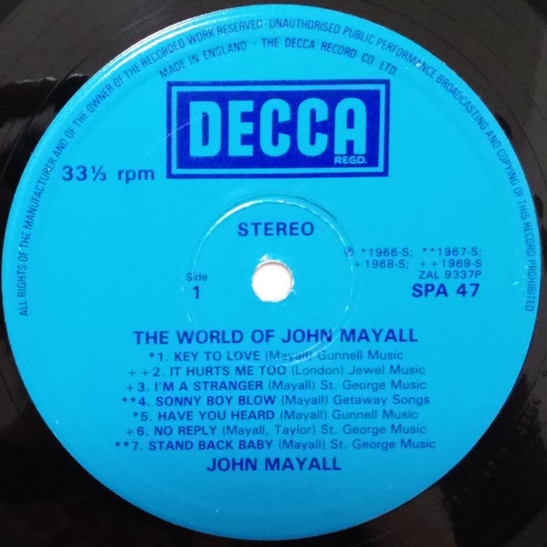 John Mayall : The World Of John Mayall (LP, Comp)