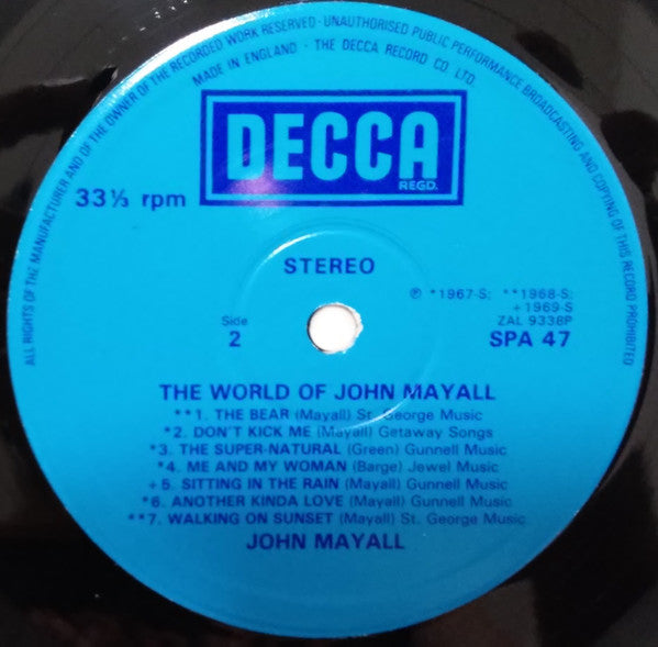 John Mayall : The World Of John Mayall (LP, Comp)