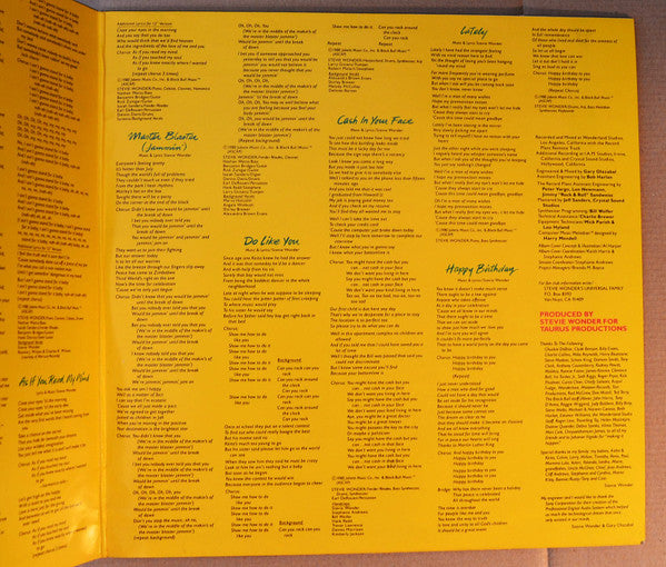 Stevie Wonder : Hotter Than July (LP, Album)