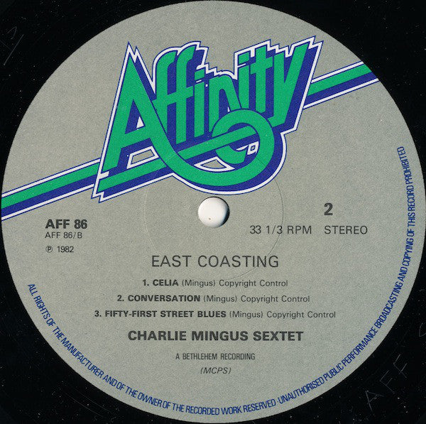 Charlie Mingus Sextet* : East Coasting (LP, Album, RE)