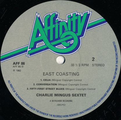 Charlie Mingus Sextet* : East Coasting (LP, Album, RE)