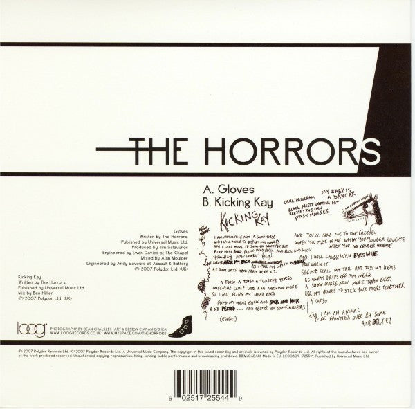 The Horrors : Gloves (7", Single)