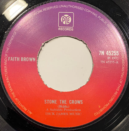 Faith Brown : Stone The Crows / Turn On The Light (7", Single)