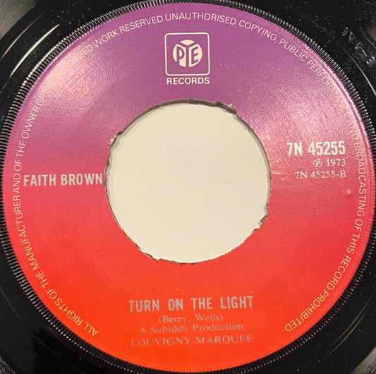 Faith Brown : Stone The Crows / Turn On The Light (7", Single)