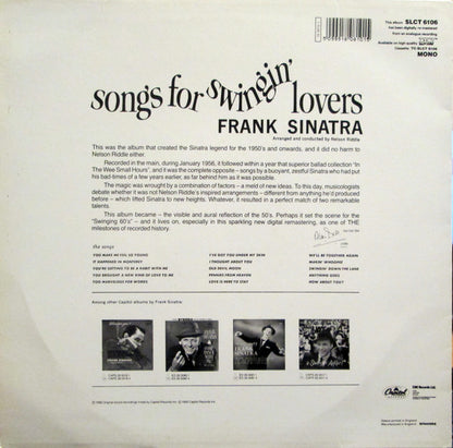 Frank Sinatra : Songs For Swingin' Lovers! (LP, Mono, RM, Bar)