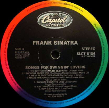 Frank Sinatra : Songs For Swingin' Lovers! (LP, Mono, RM, Bar)