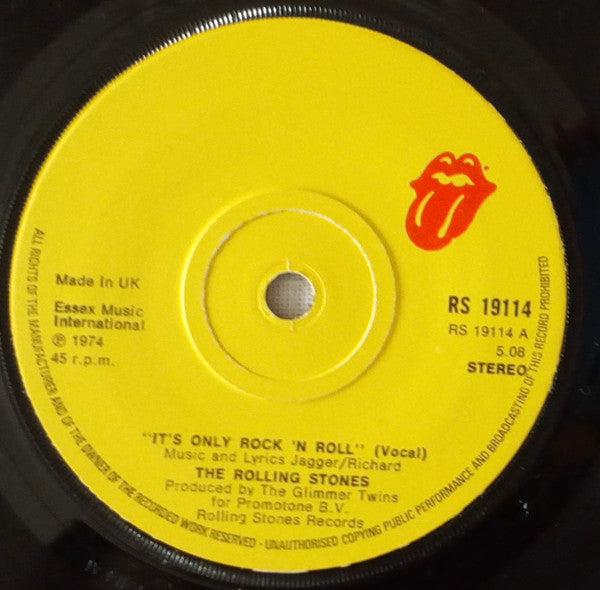 The Rolling Stones : It's Only Rock 'N Roll (7", Single)