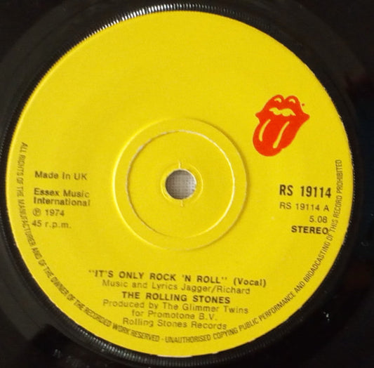 The Rolling Stones : It's Only Rock 'N Roll (7", Single)