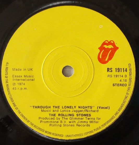 The Rolling Stones : It's Only Rock 'N Roll (7", Single)